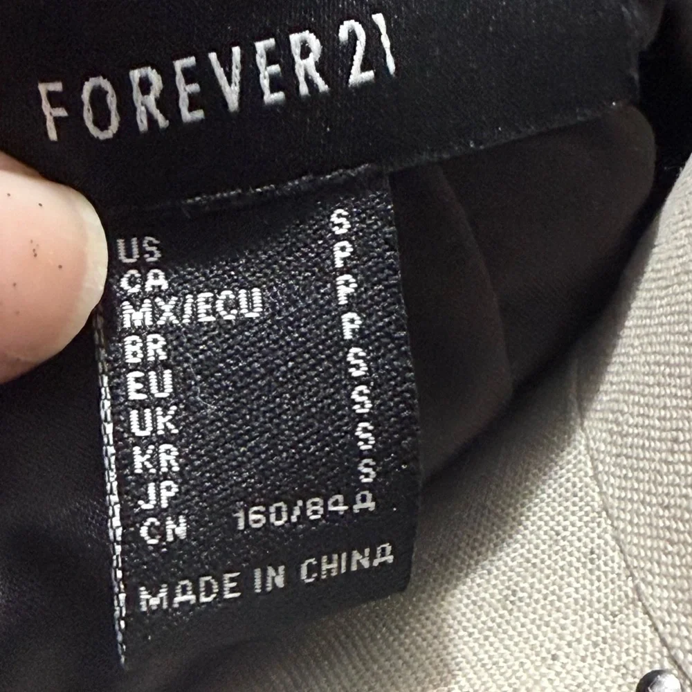Forever 21 Black faux Leather Women's Jacket - Picture 5 of 7